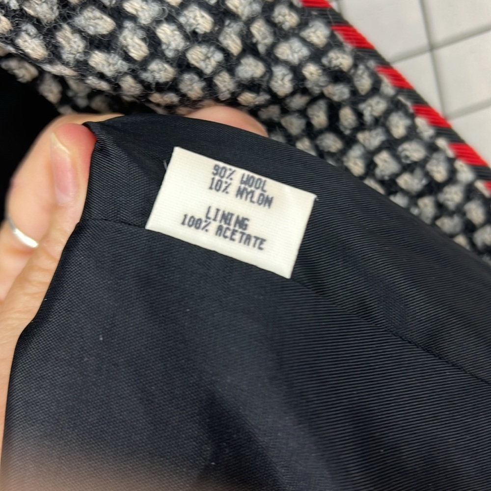 Canvas backs Lutton & horsField vintage check print art wear wool blend blazer M - Picture 9 of 14